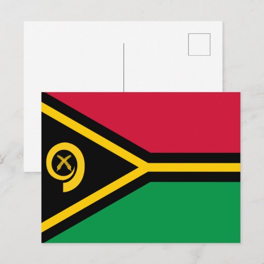 Vanuatu Flag Briefkaart (Voorkant / Achterkant)