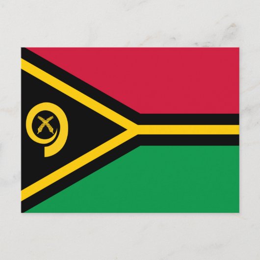 Vanuatu Flag Briefkaart (Voorkant)