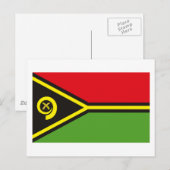 Vanuatu Flag Briefkaart (Voorkant / Achterkant)