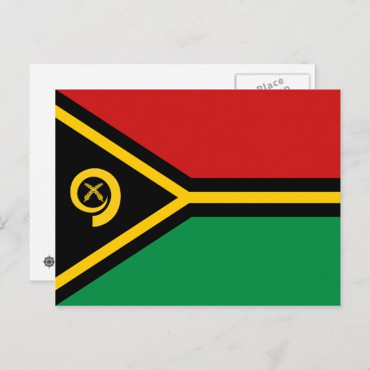 Vanuatu Flag Briefkaart (Voorkant / Achterkant)