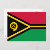 Vanuatu Flag Briefkaart (Voorkant / Achterkant)