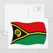 Vanuatu Flag Briefkaart (Voorkant / Achterkant)
