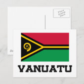Vanuatu Flag Briefkaart (Voorkant / Achterkant)