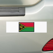 Vanuatu Flag Bumpersticker (Op auto)