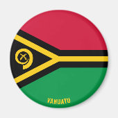 Vanuatu Flag Charming Patriotic Magneet (Voorkant)