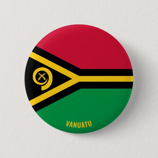 Vanuatu Flag Charming Patriotic Ronde Button 5,7 Cm (Voorkant)
