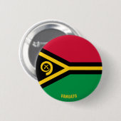 Vanuatu Flag Charming Patriotic Ronde Button 5,7 Cm (Voorkant /achterkant)