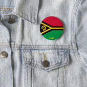 Vanuatu Flag Charming Patriotic Ronde Button 5,7 Cm (In situ)