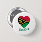 Vanuatu Flag Heart Ronde Button 5,7 Cm (Voorkant /achterkant)