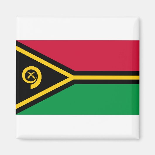 Vanuatu Flag Magneet (Voorkant)