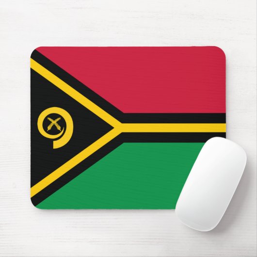 Vanuatu Flag Mousepad Muismat (Met muis)