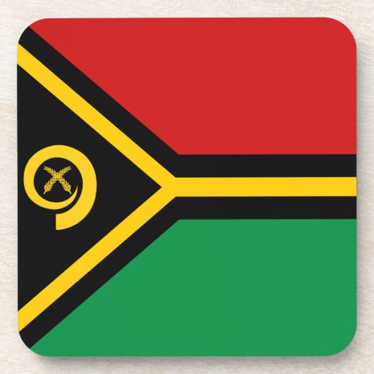 Vanuatu Flag Onderzetter (Voorkant)