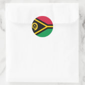 Vanuatu Flag Ronde Sticker (Tas)