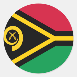 Vanuatu Flag Ronde Sticker