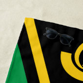 Vanuatu Flag Splendid Patriotic Strandlaken (In situ)