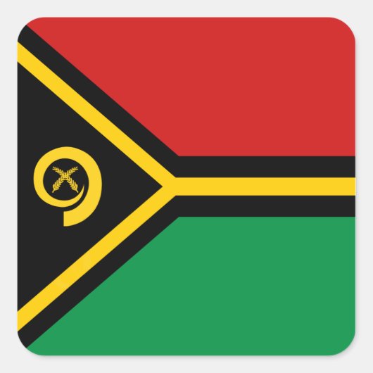 Vanuatu Flag Sticker (Voorkant)