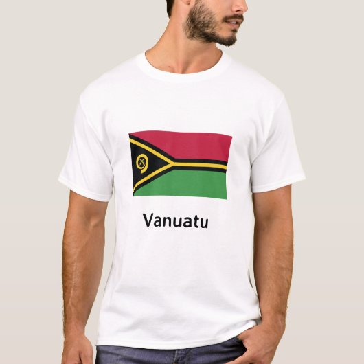 Vanuatu Flag T-shirt (Voorkant)