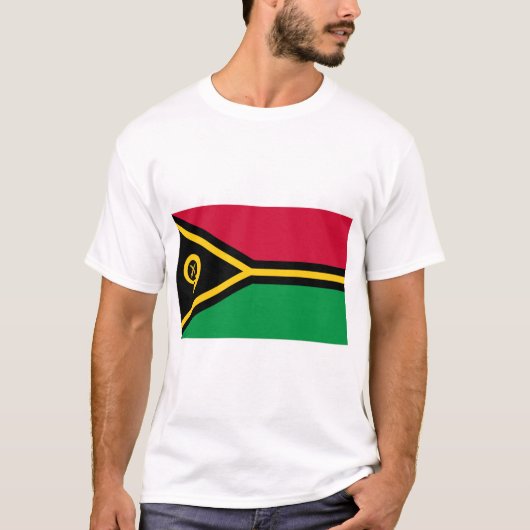 Vanuatu Flag T-shirt (Voorkant)