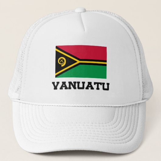 Vanuatu Flag Trucker Pet (Voorkant)