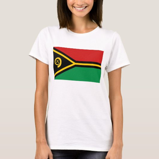 Vanuatu Flag x Kaart T-shirt (Voorkant)
