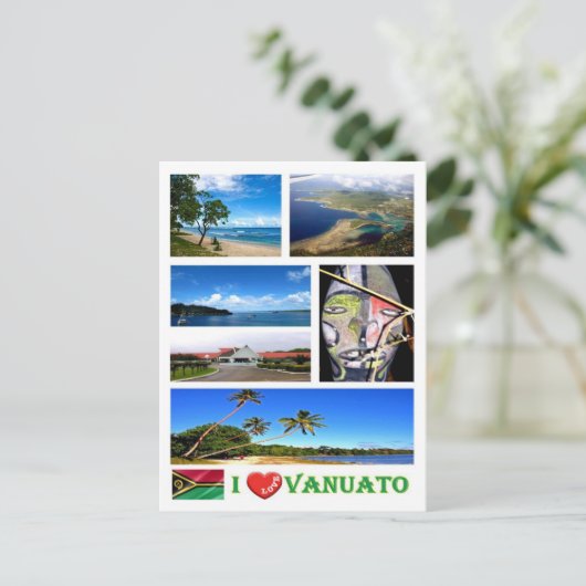 Vanuatu - I Love - Briefkaart (Staand voorkant)