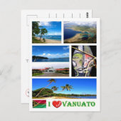 Vanuatu - I Love - Briefkaart (Voorkant / Achterkant)