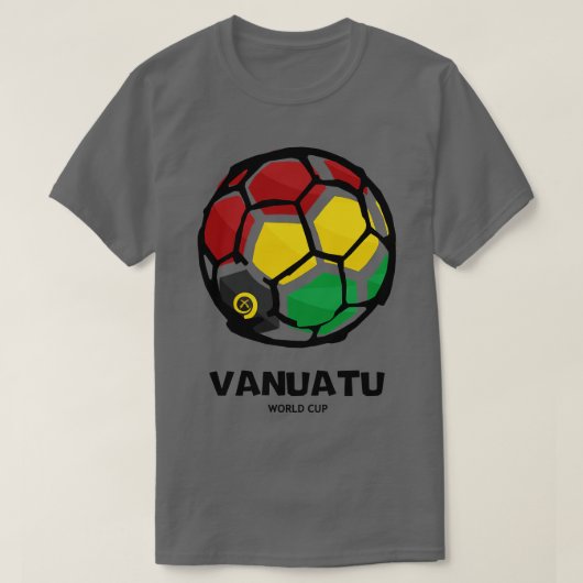 Vanuatu Land Vlag T-shirt (Design voorkant)