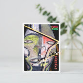 Vanuatu - Masker - Briefkaart (Staand voorkant)