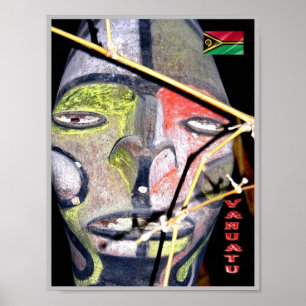 Vanuatu - Masker - Poster