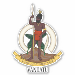 Vanuatu - nationaal wapenschild patriottisch sticker