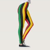 Vanuatu National Flag Colors Vertical Striped Leggings (Rechts)