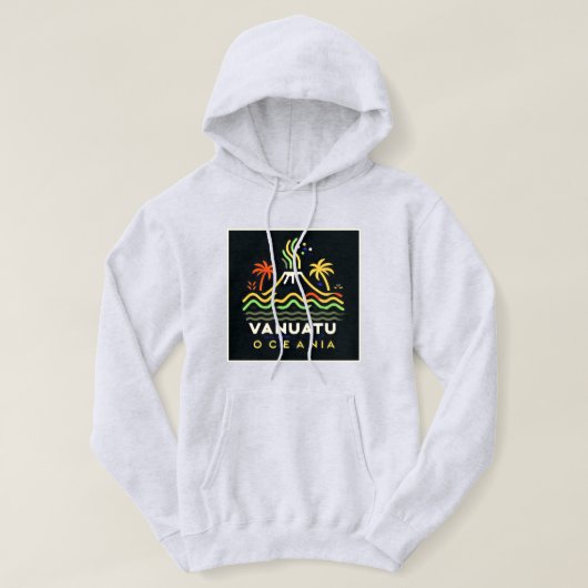Vanuatu Oceanië Volcan Hoodie (Design voorkant)