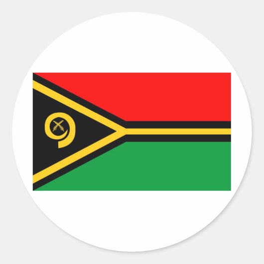Vanuatu Ronde Sticker (Voorkant)