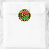 Vanuatu Round Emblem Ronde Sticker (Tas)