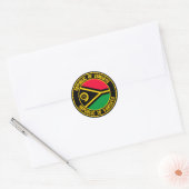 Vanuatu Round Emblem Ronde Sticker (Envelop)