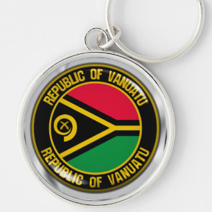 Vanuatu Round Emblem Sleutelhanger