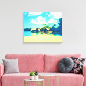 Vanuatu tropisch eilandparadijs canvas afdruk (Insitu (Woonkamer))