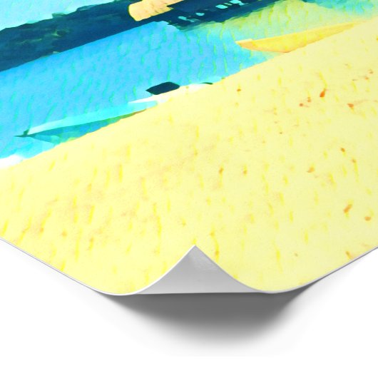 Vanuatu tropisch eilandparadijs poster (Hoek)