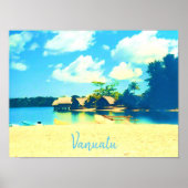 Vanuatu tropisch eilandparadijs poster (Voorkant)