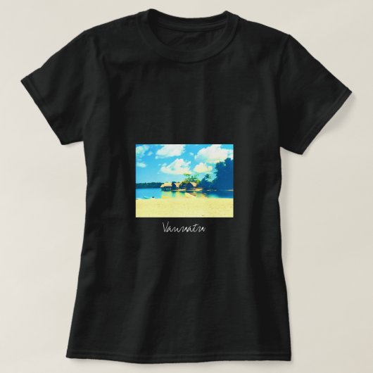 Vanuatu tropisch eilandparadijs t-shirt (Design voorkant)