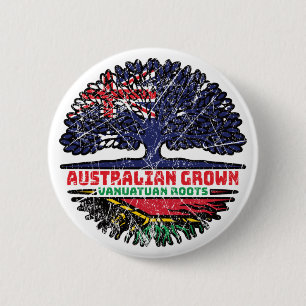 Vanuatu Vanuatuaan Vanuaans Australische Australis Ronde Button 5,7 Cm