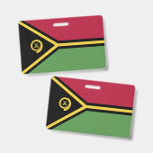 Vanuatu vlag badge (Voor- en achterkant)