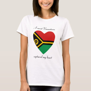 Vanuatu Vlag Hartendief T-Shirt