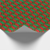 Vanuatu Vlag Honeycomb Wrapping Paper Cadeaupapier (Hoek)