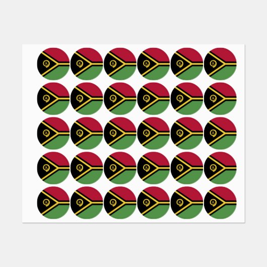 Vanuatu vlag labels (Vel)