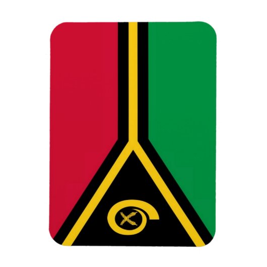 Vanuatu - Vlag - Magneet (Verticaal)