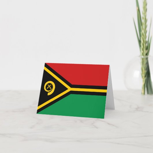 Vanuatu Vlag Notitiekaart (Voorkant)