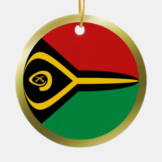Vanuatu Vlag Ornament (Voorkant)