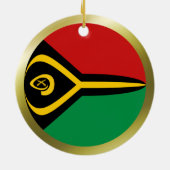Vanuatu Vlag Ornament (Achterkant)