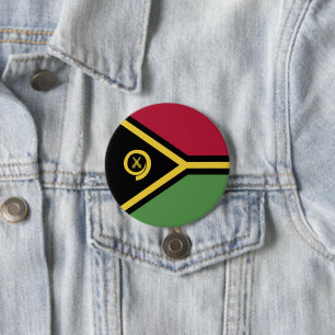 Vanuatu vlag ronde button 7,6 cm